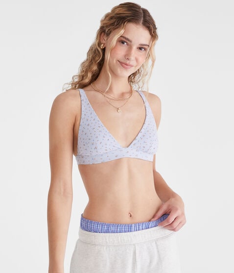 Floral Plunge Triangle Bra Floral Plunge Triangle Bra