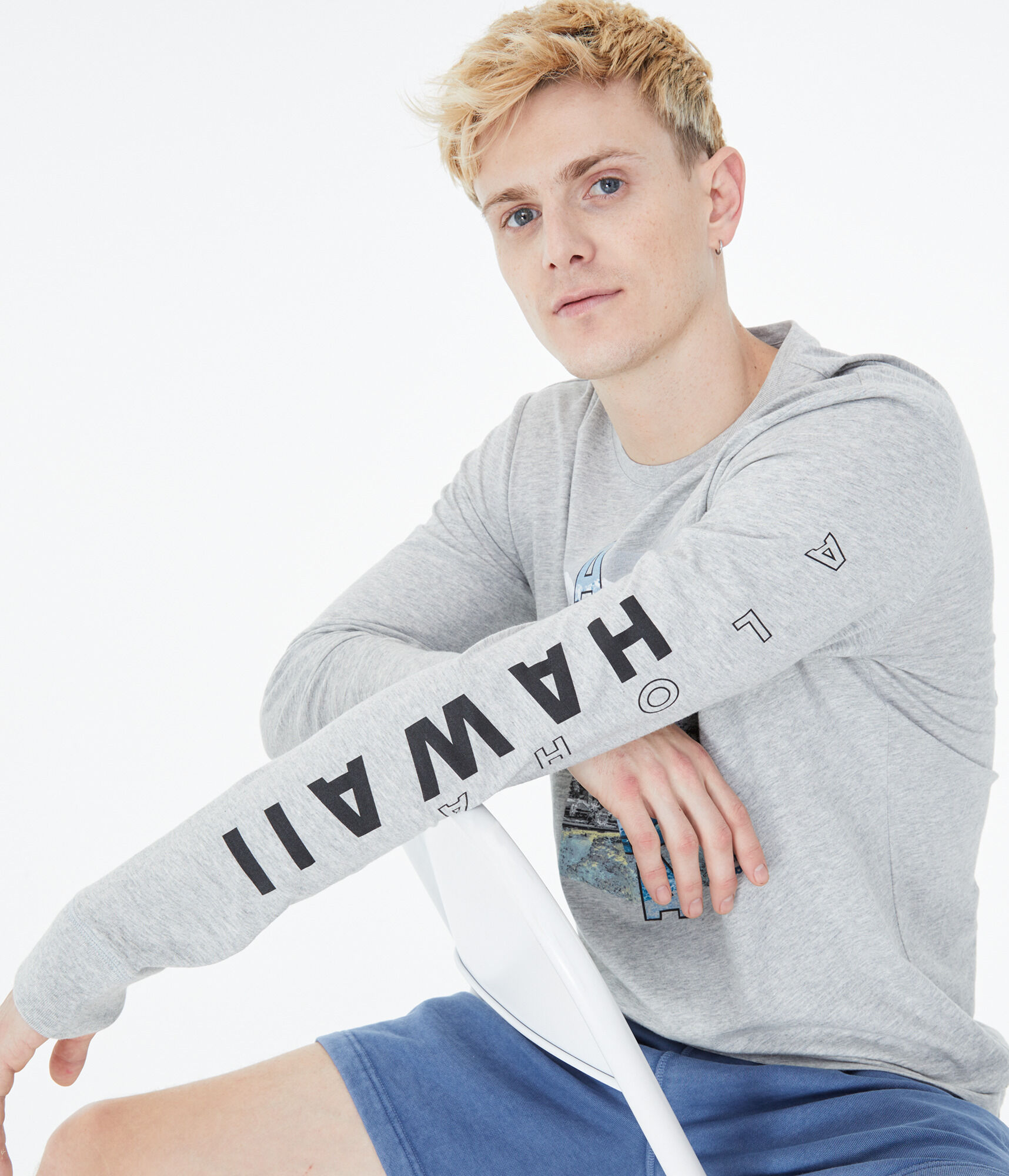 Long Sleeve Aloha Hawaii Graphic Tee