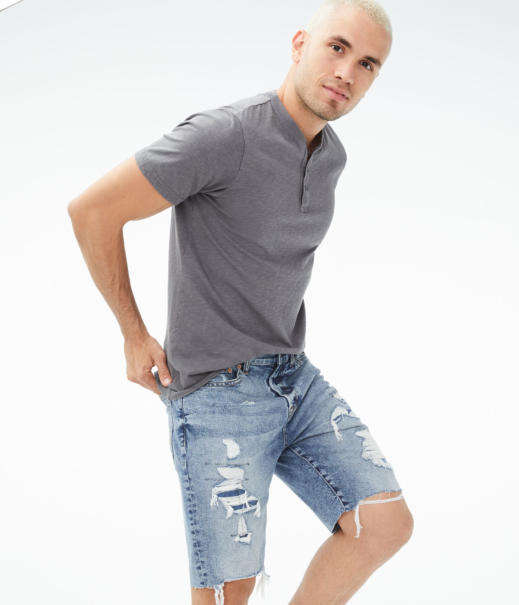 Real Denim Slim 9 5 Cutoff Shorts