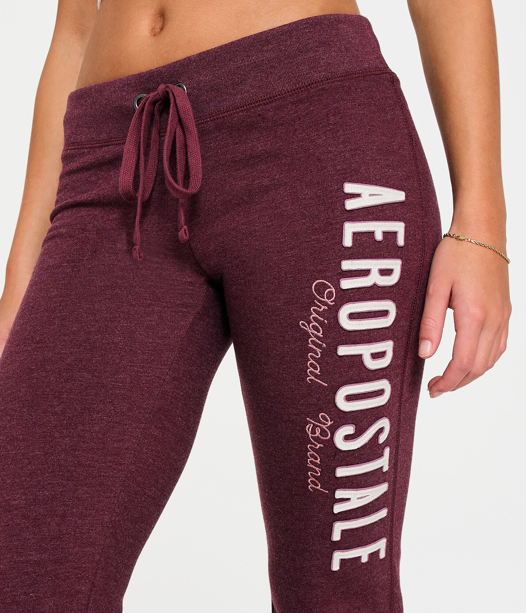 Aeropostale Original Brand Low-Rise Fit &amp; Flare Sweatpants