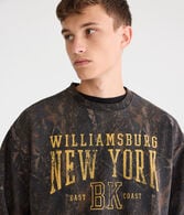Cloud Soft Williamsburg Camo Boxy Crew Sweatshirt