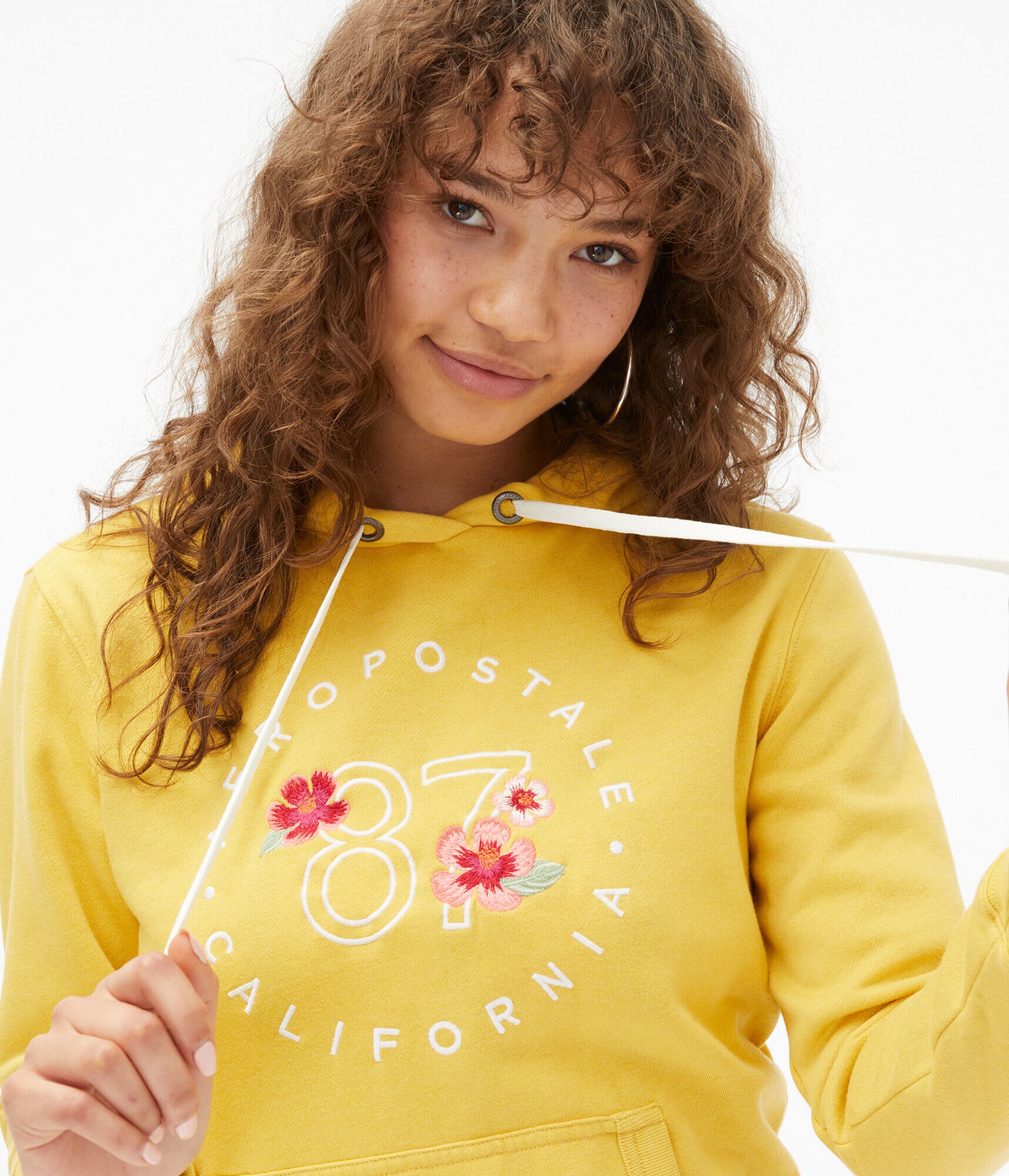 Aeropostale 87 Floral Pullover Hoodie