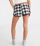 Buffalo Plaid Polyfleece Sleep Shorts