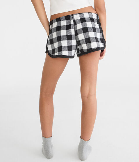 Buffalo Plaid Polyfleece Sleep Shorts Buffalo Plaid Polyfleece Sleep Shorts
