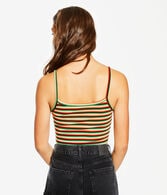 Striped Pop Punk Cropped Cami