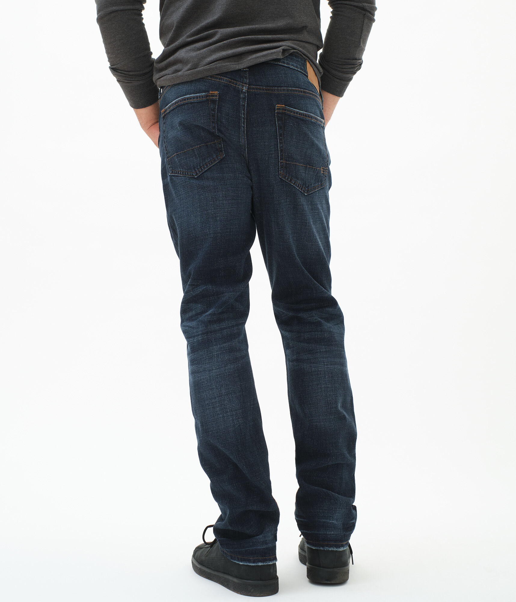 stretch slim straight jeans