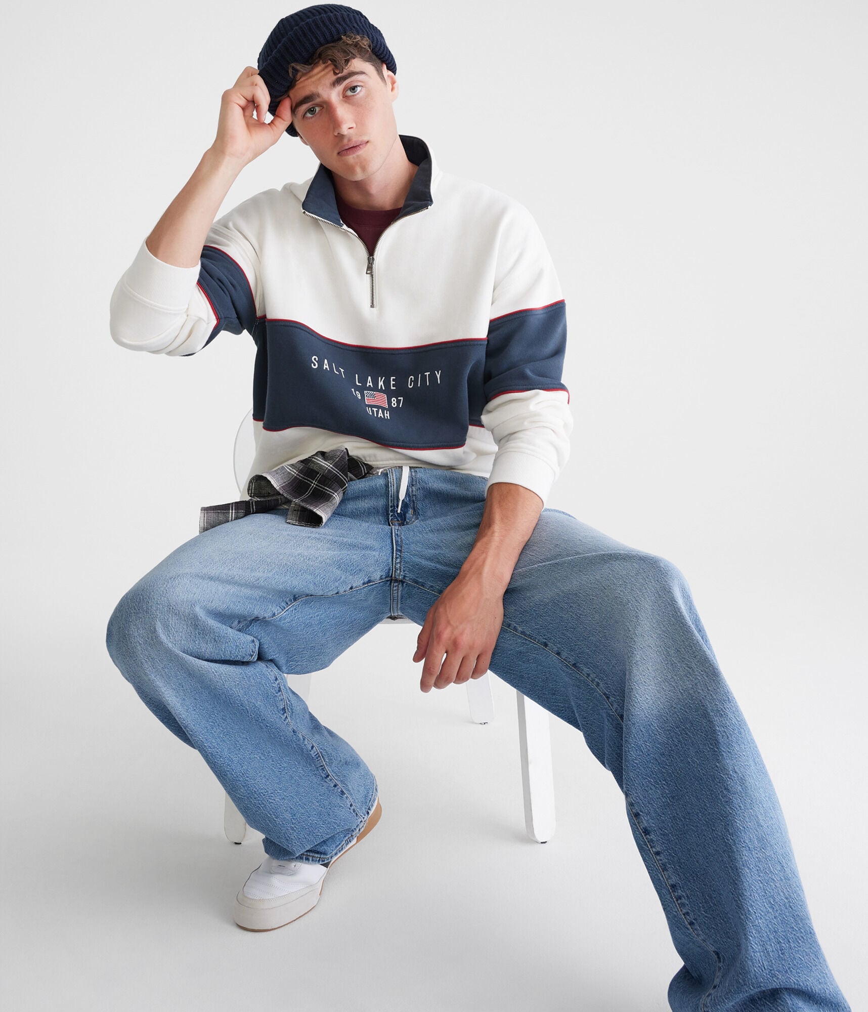 Salt Lake City Colorblocked Quarter-Zip Sweatshirt
