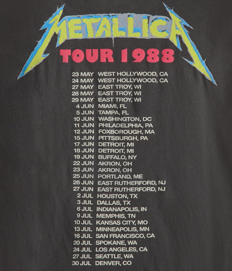 Metallica Tour 1988 Relaxed Graphic Tee