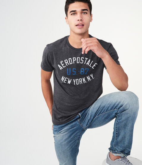 Aero US-87 NY Logo Graphic Tee Aero US-87 NY Logo Graphic Tee