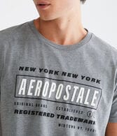 Aeropostale New York Box Logo Graphic Tee