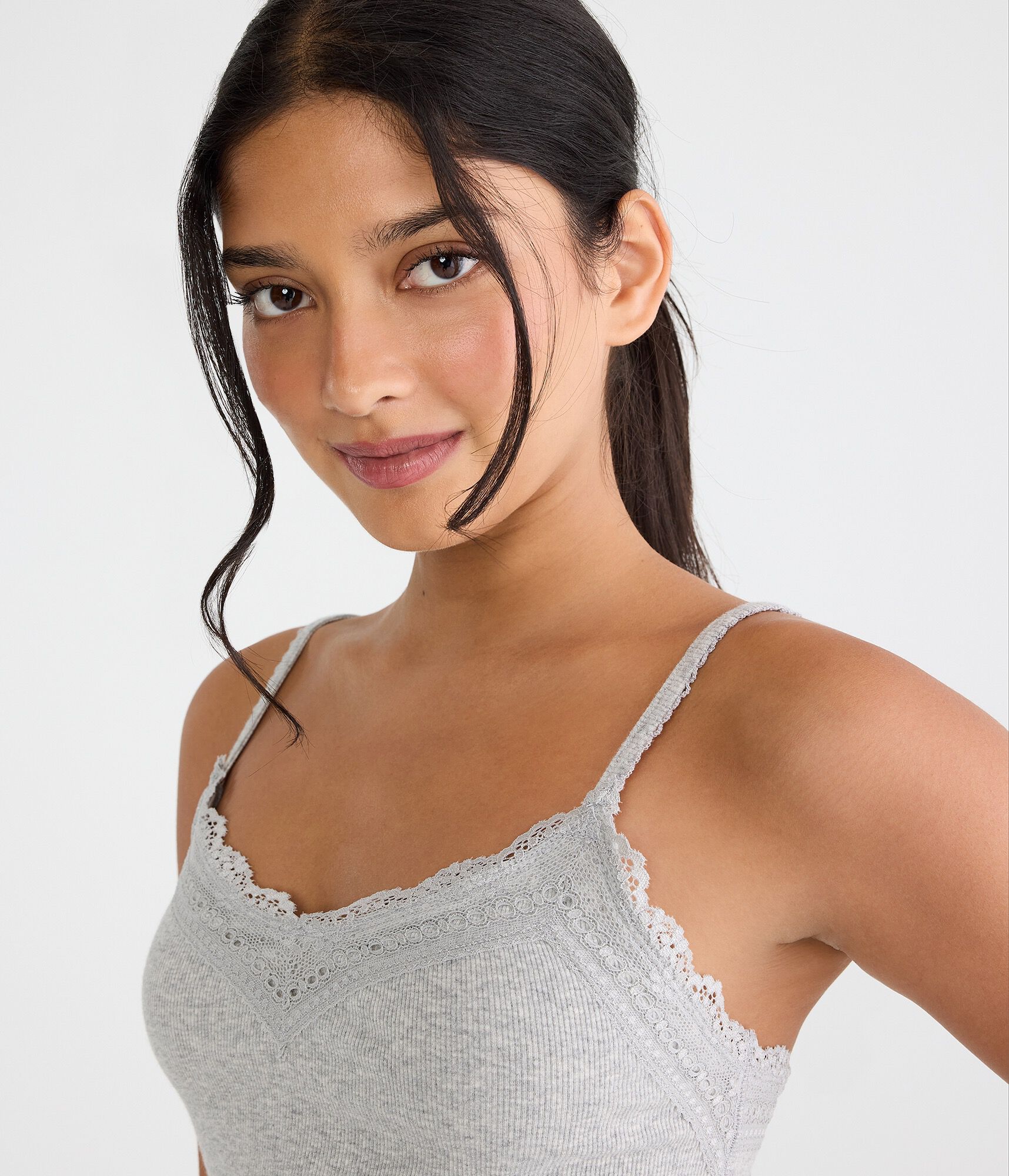 Y2K Lace Scoop-Neck Cami