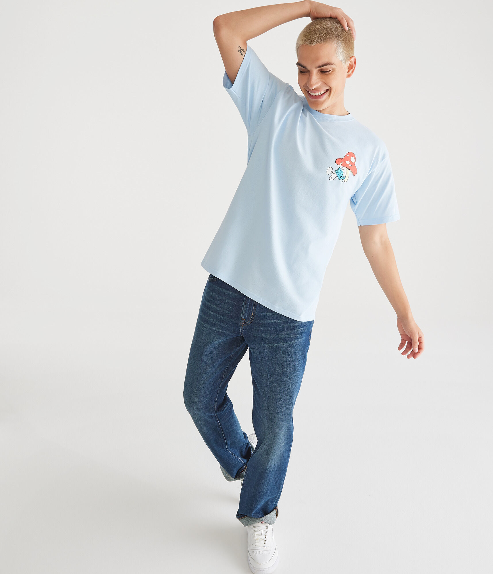 Sleeping Smurf Graphic Tee