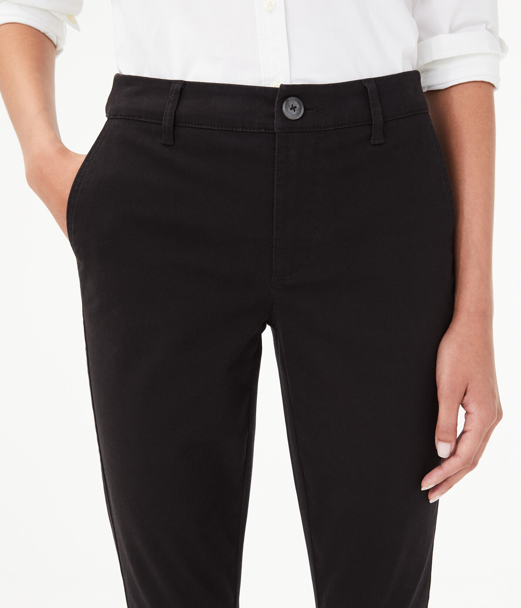 Slim High-Rise Pants