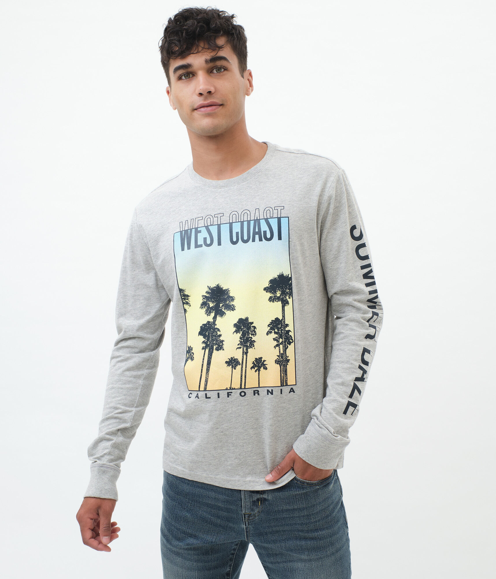 Long Sleeve West Coast Summer Daze Graphic Tee