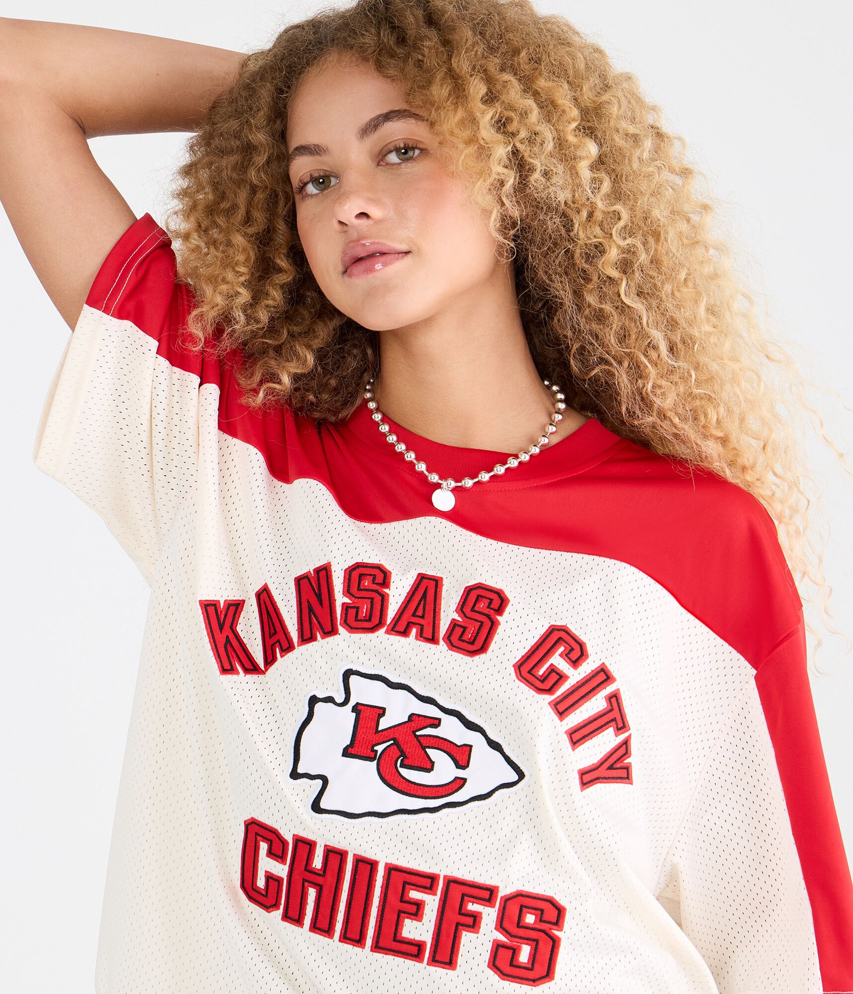 Kansas City Chiefs Colorblock Mesh Top