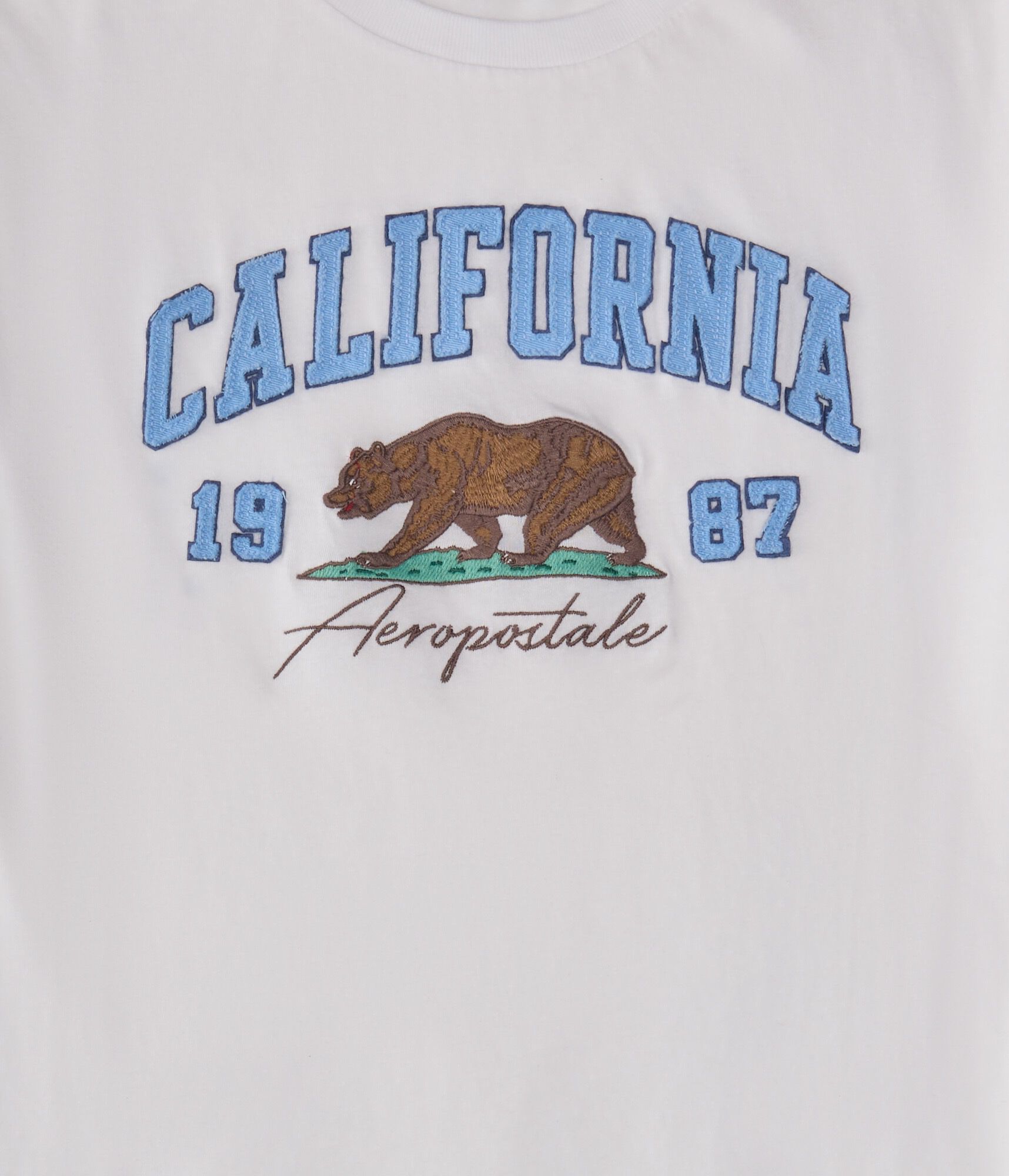 Aeropostale California Bear Appliqu&eacute; Graphic Tee