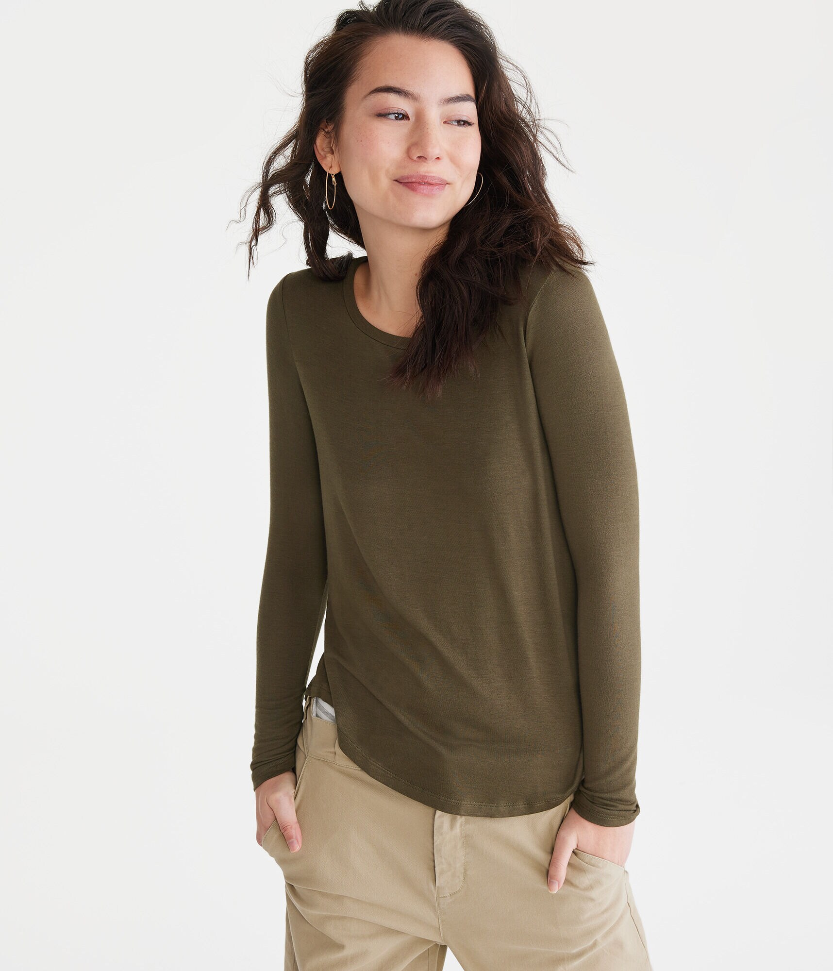 Long Sleeve Seriously Soft Crew Tee