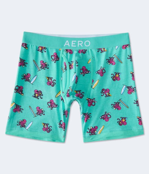 Surfer Octopus 6" Knit Boxer Briefs Surfer Octopus 6" Knit Boxer Briefs