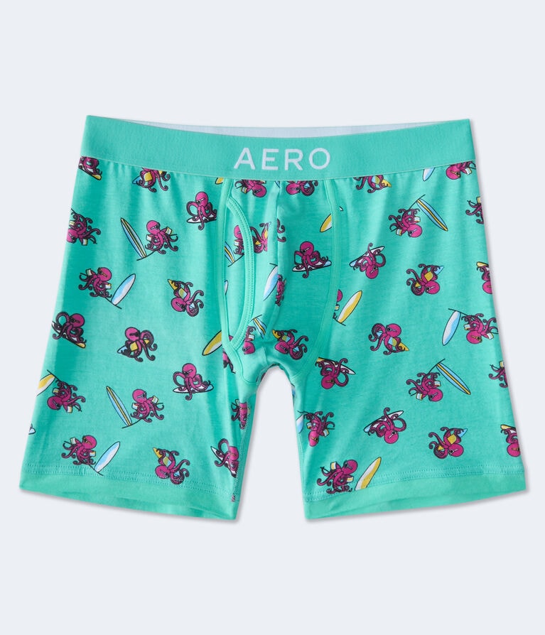 Surfer Octopus 6" Knit Boxer Briefs