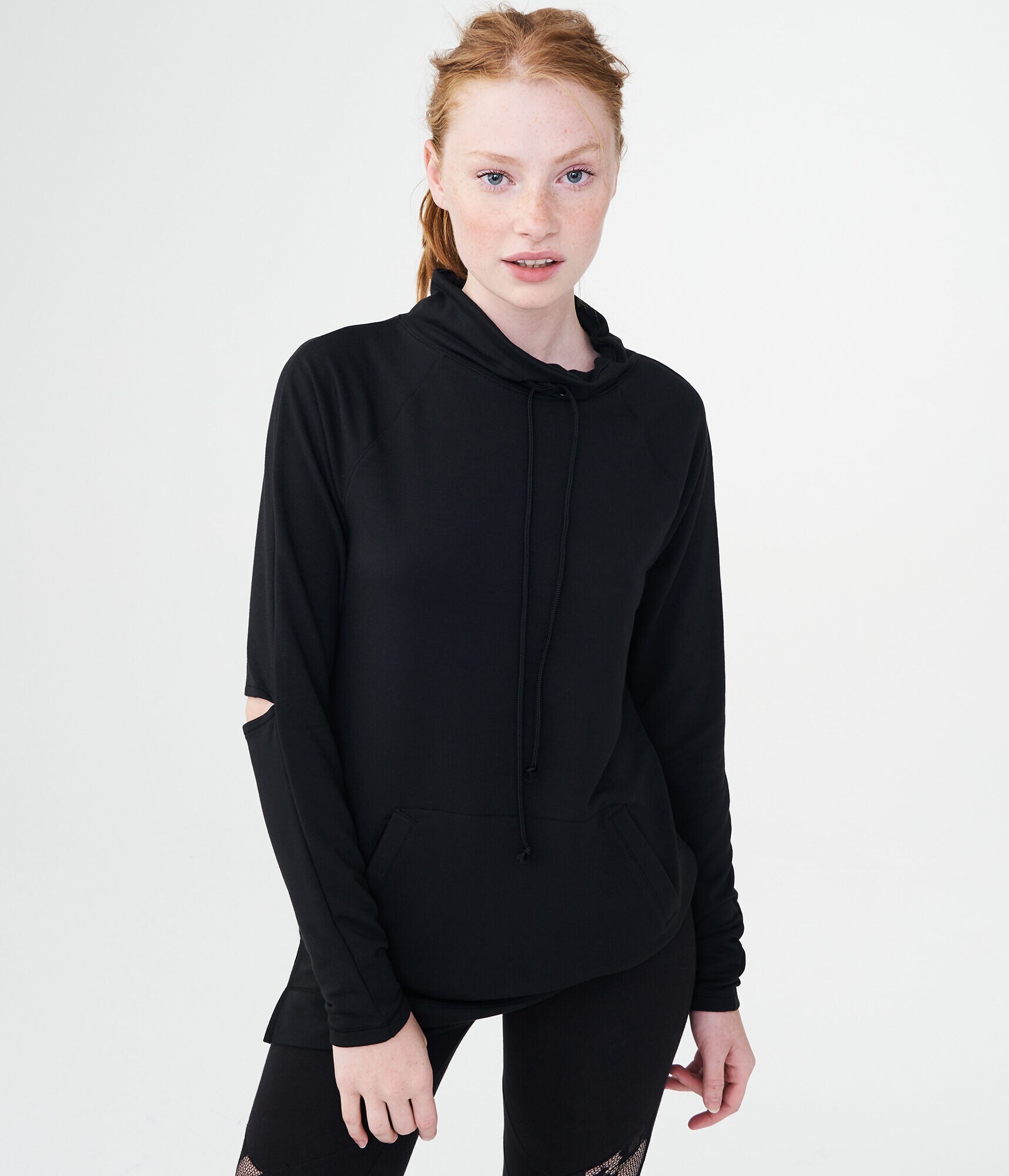 LLD Solid Longline Pullover Sweatshirt