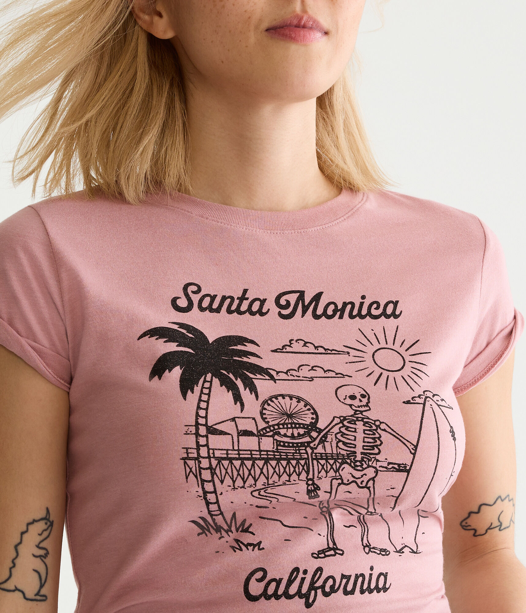 Skeleton Surfer Graphic Tee