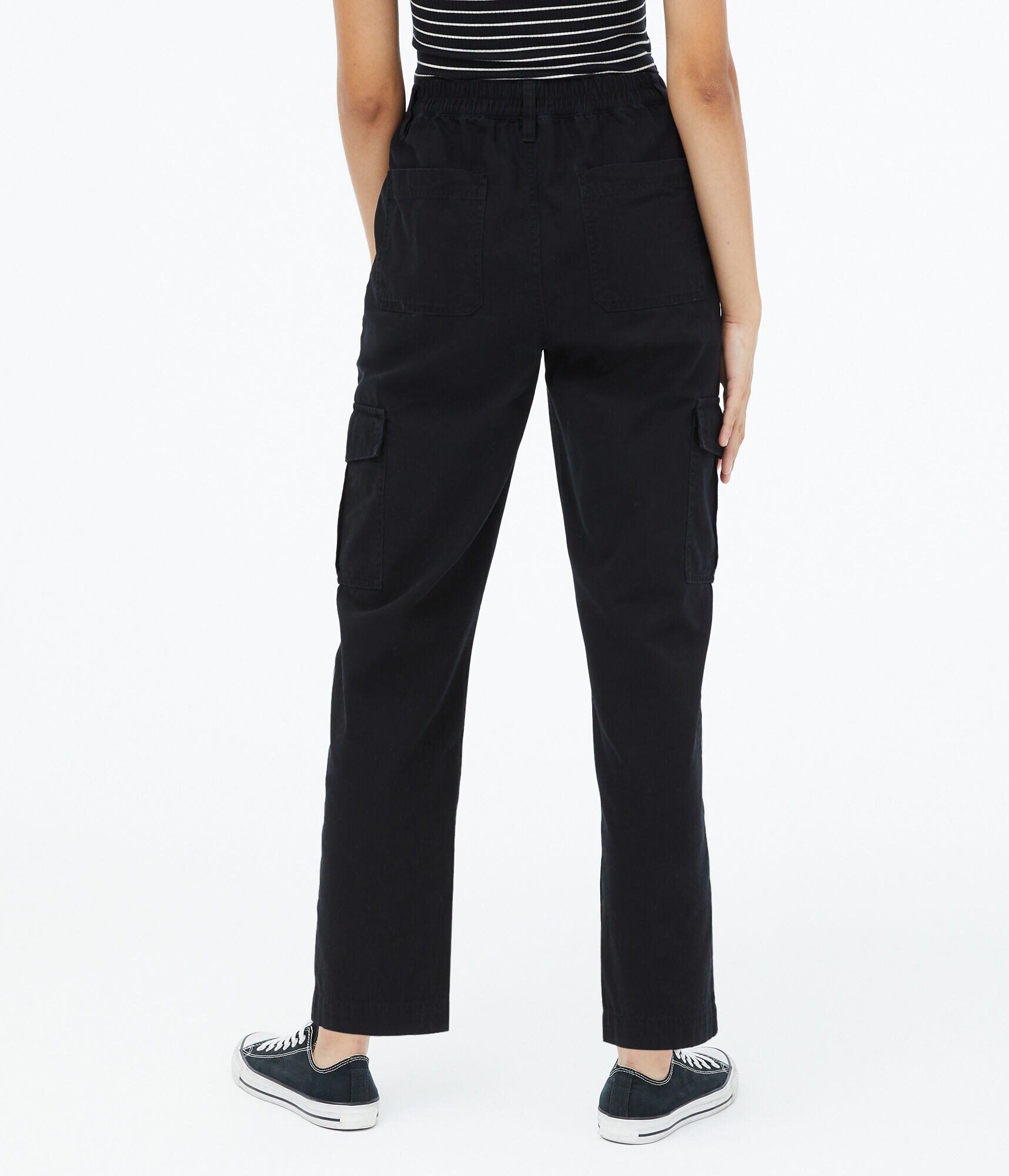 High-Rise Straight Cargo Pants