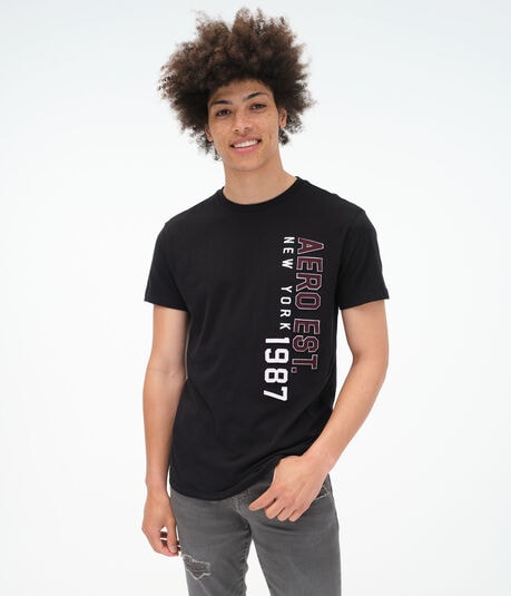 Aero New York Vertical Appliqué Graphic Tee