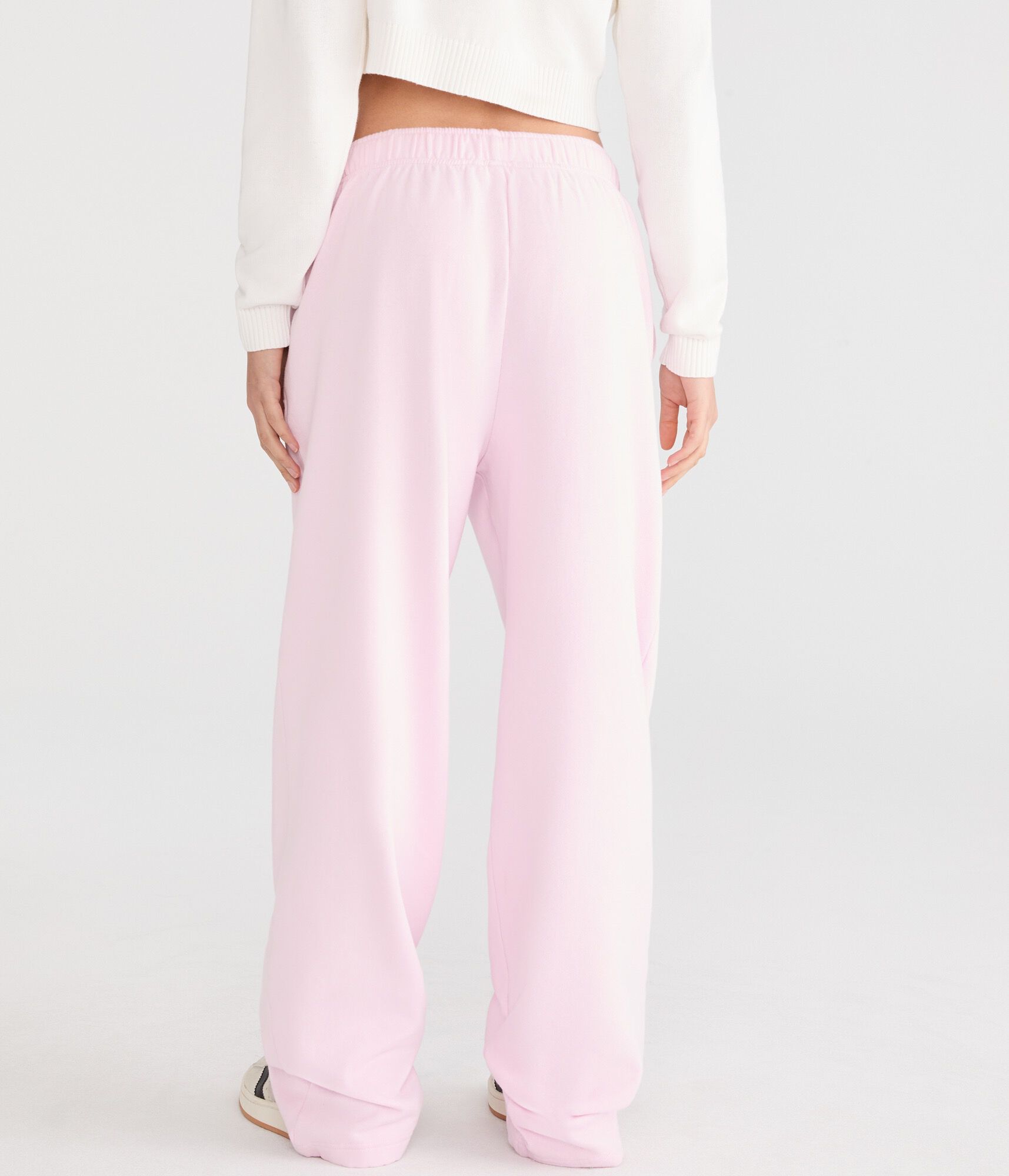 Cloud Soft Floral High-Waisted Straight Leg Sweatpants
