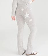 Stars Cozy Sweater Flare Leg Pants