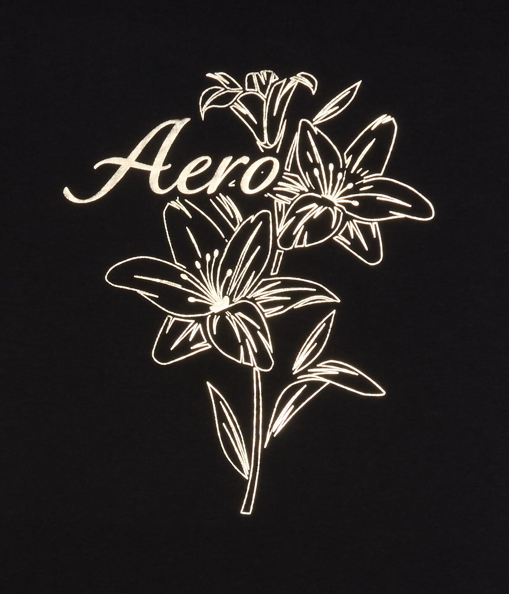 Aero Floral Foil Graphic Tee