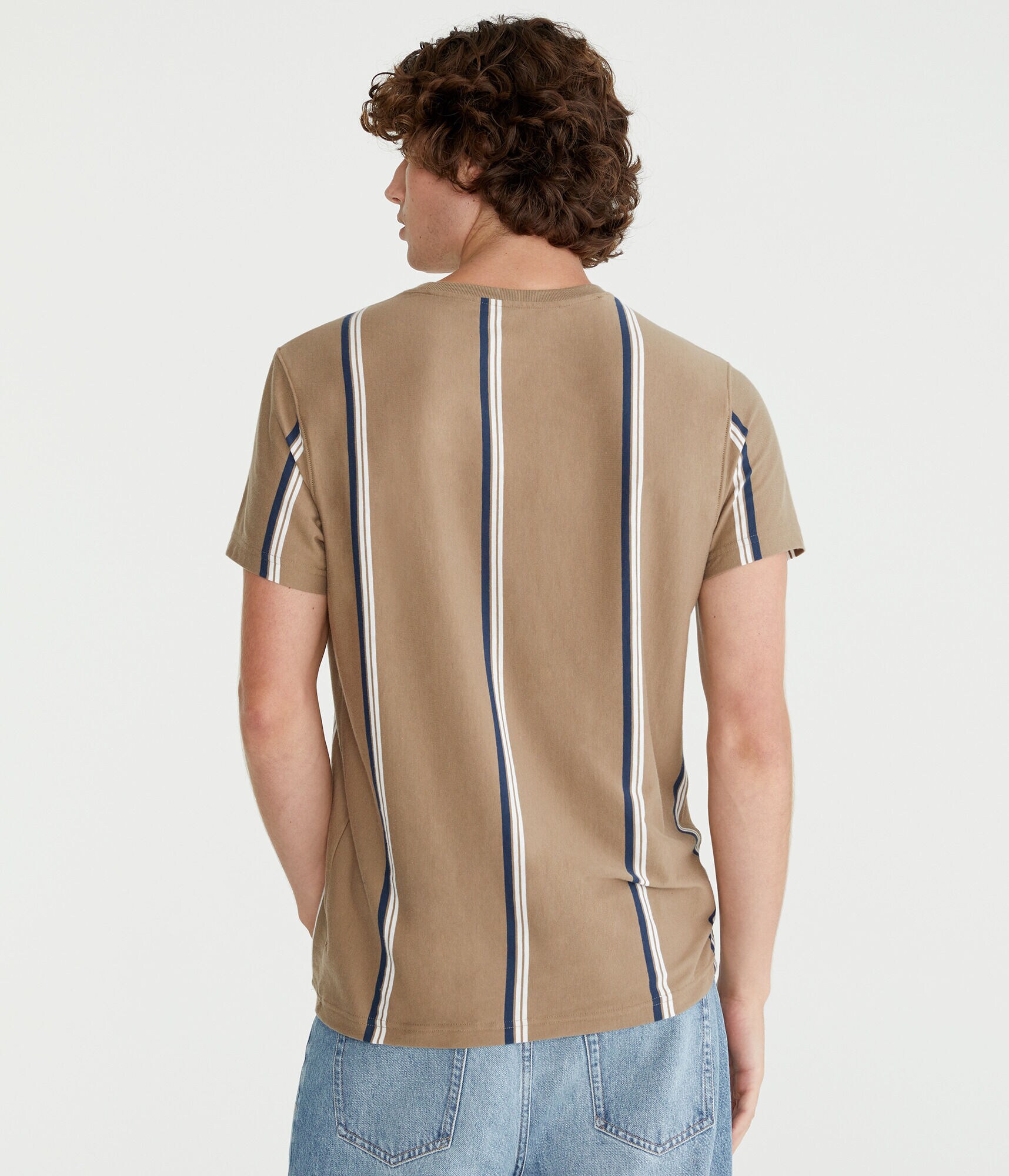 Aero Vertical Stripe Graphic Tee