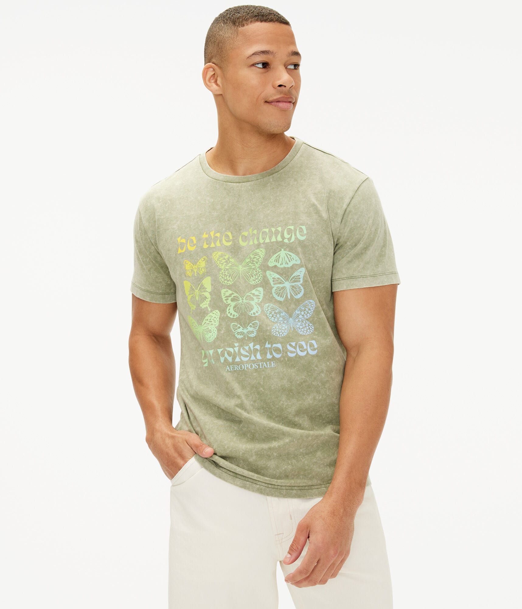 Be The Change Butterfly Graphic Tee