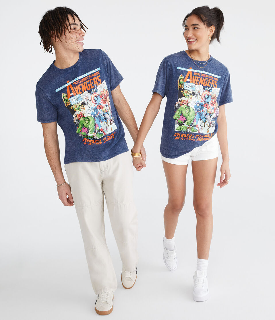 Marvel | Aero Avengers 100th Comic Relaxed Graphic Tee