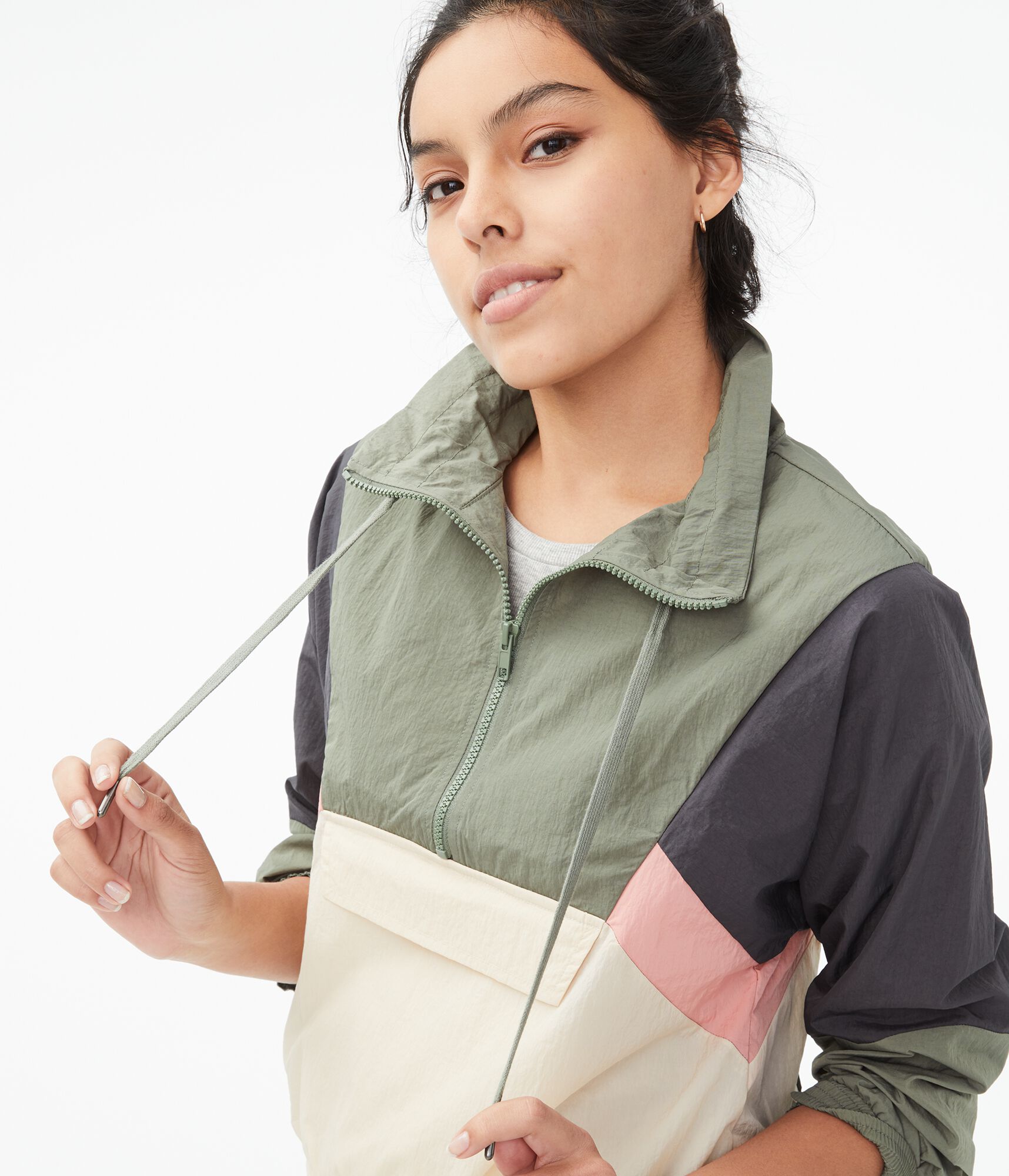 Colorblocked Windbreaker Jacket