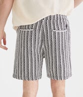 Textured Stripe All Day Jogger Shorts 7"