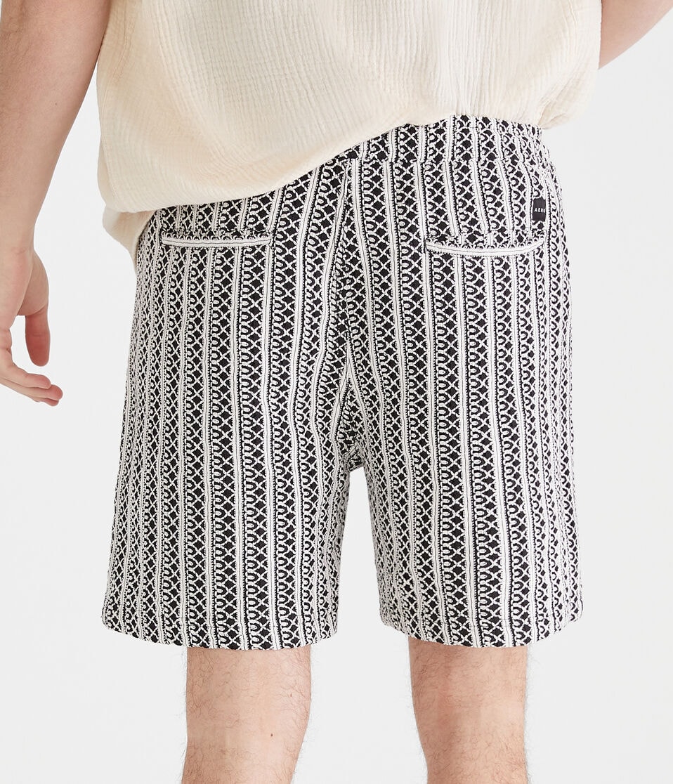Textured Stripe All Day Jogger Shorts 7"