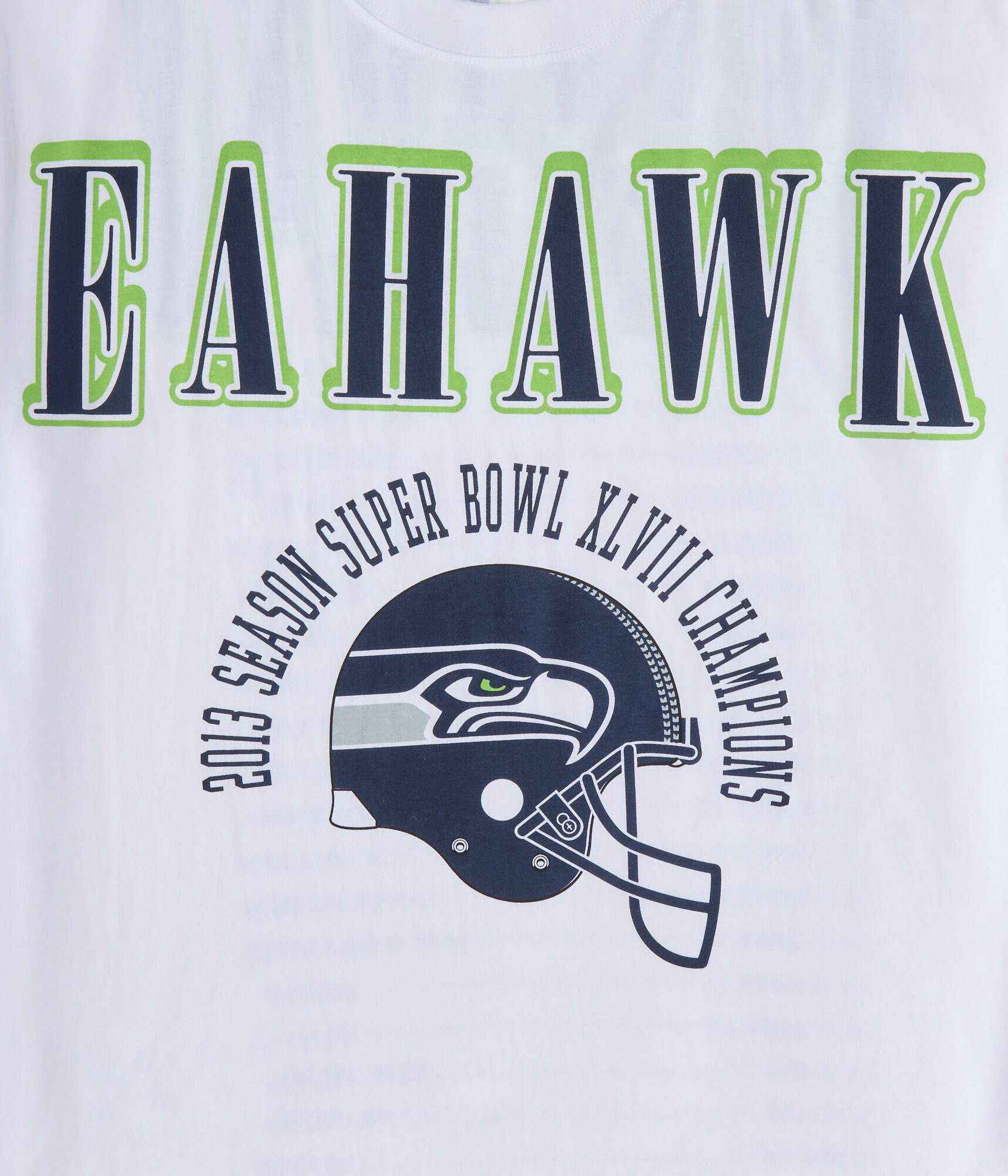 Seattle Seahawks Super Bowl Boxy Graphic Tee