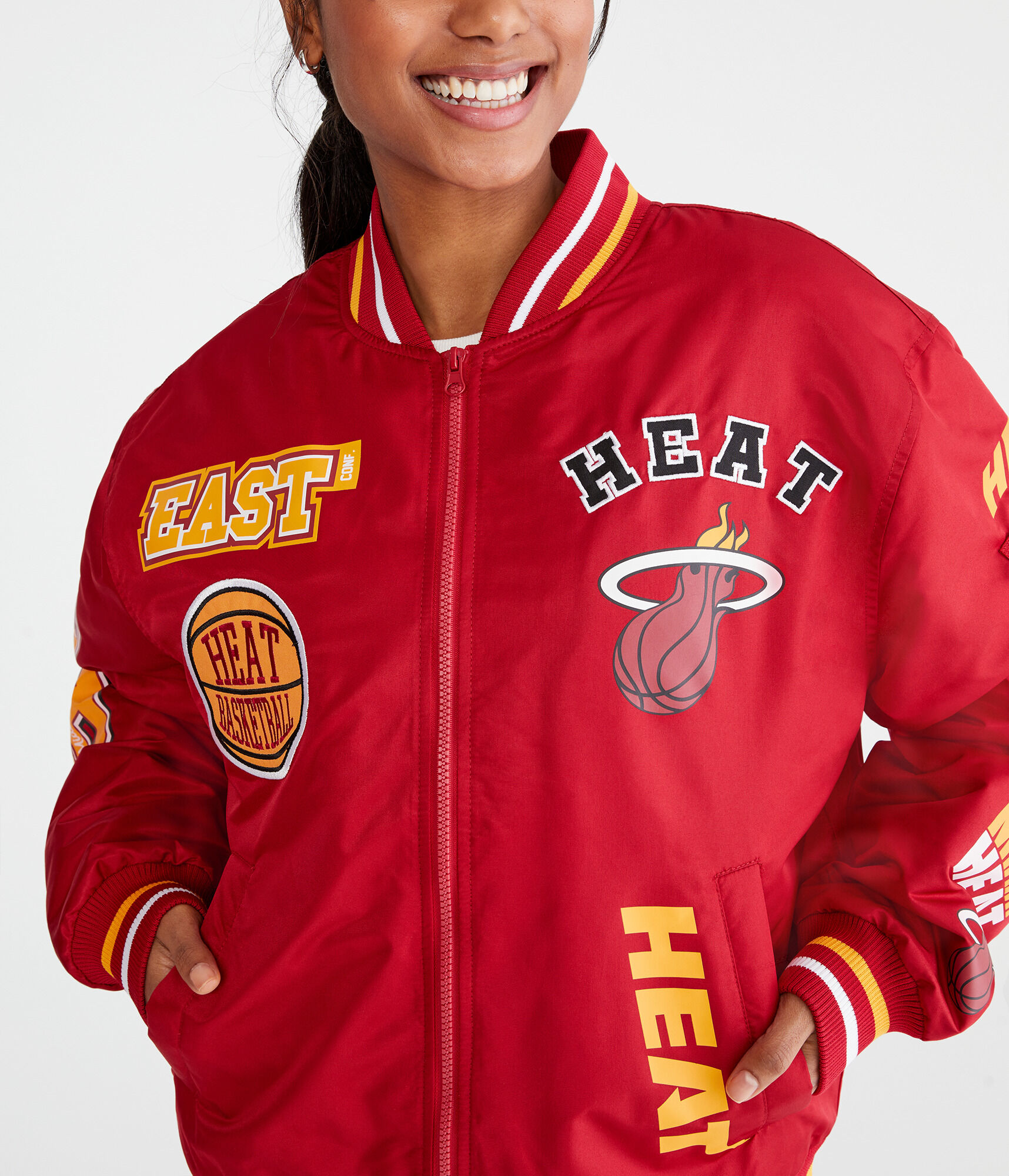 Miami Heat Basketball Bomber Jacket