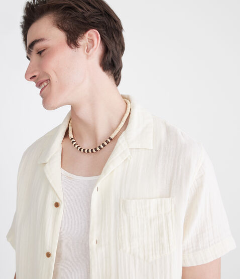 Short Sleeve Gauze Camp Shirt Short Sleeve Gauze Camp Shirt