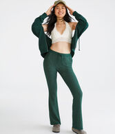Flare High-Rise Waffle Sleep Pants