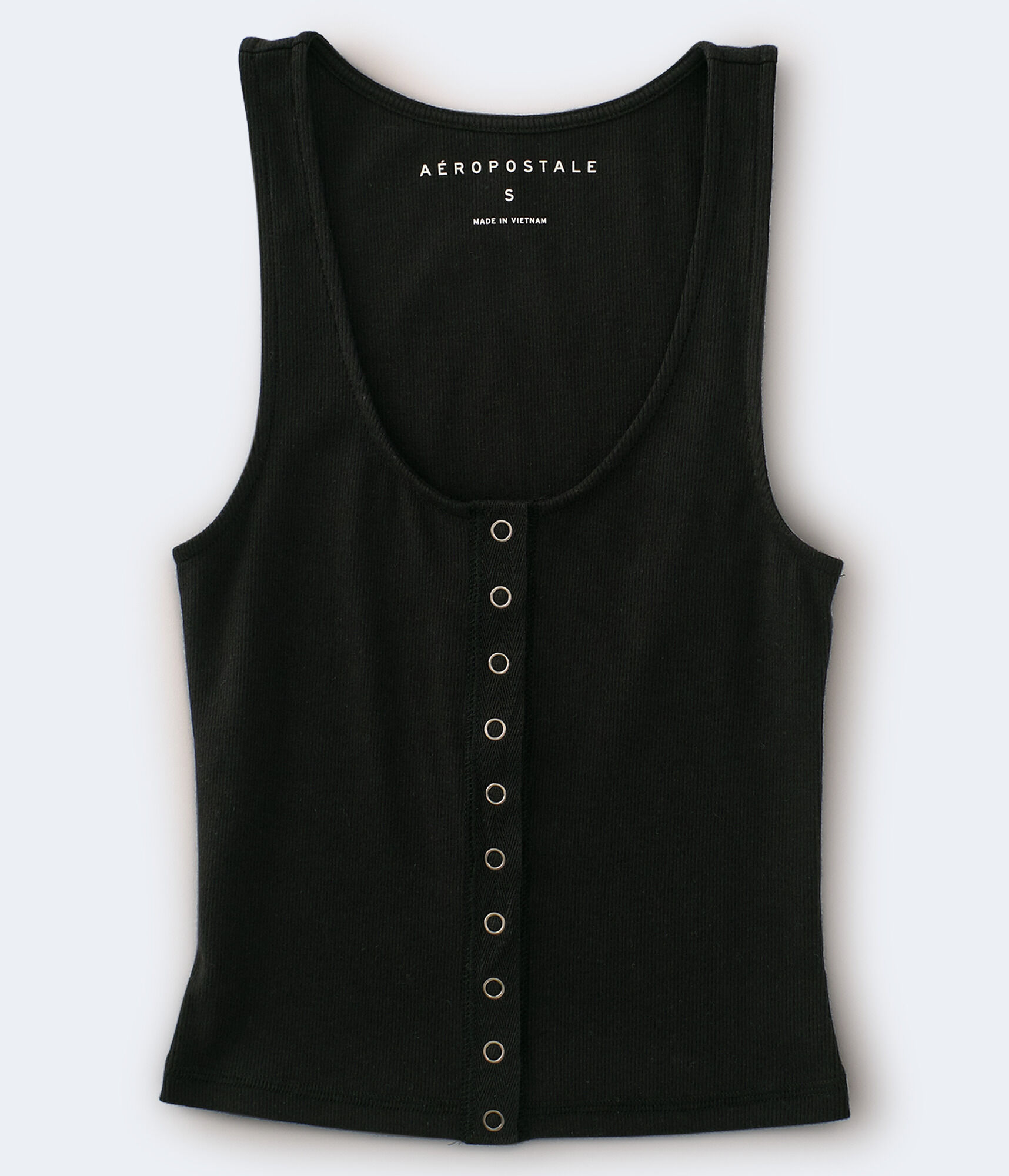 Ribbed Snap-Front Tank