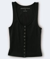 Ribbed Snap-Front Tank