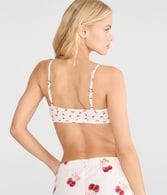 Cherry Waffle Henley Bralette