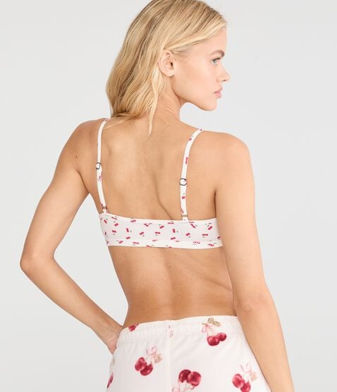 Cherry Waffle Henley Bralette Cherry Waffle Henley Bralette