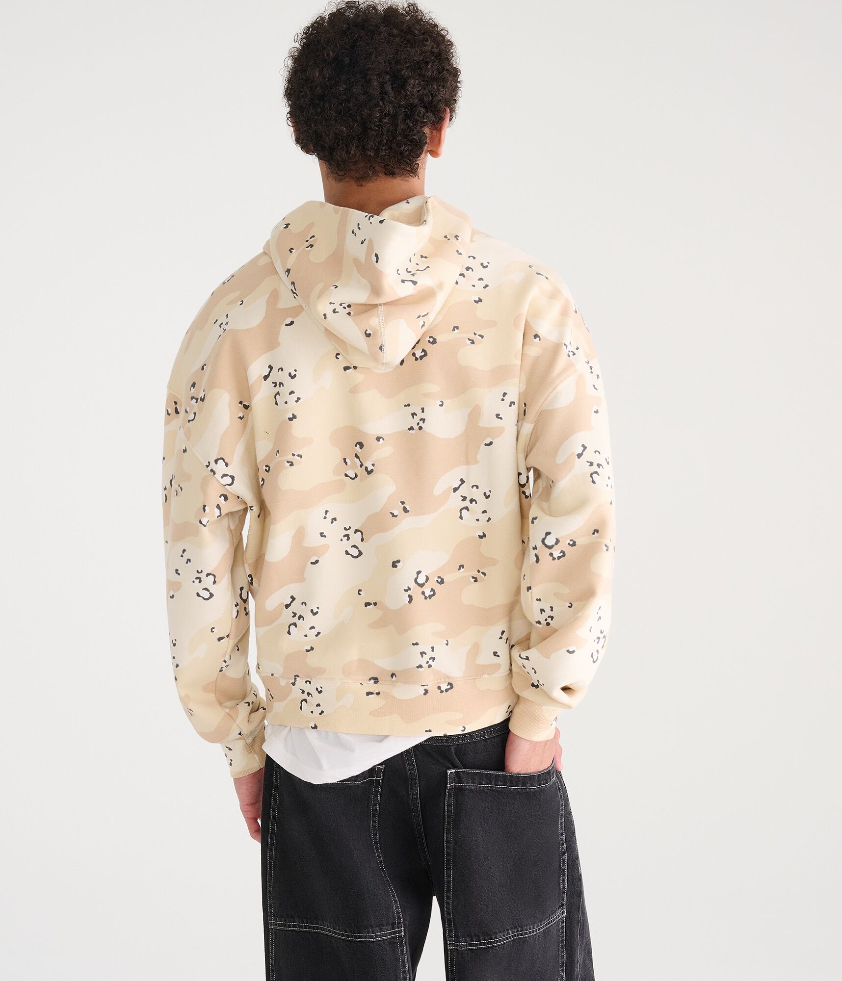 Cloud Soft Desert Camo Boxy Pullover Hoodie