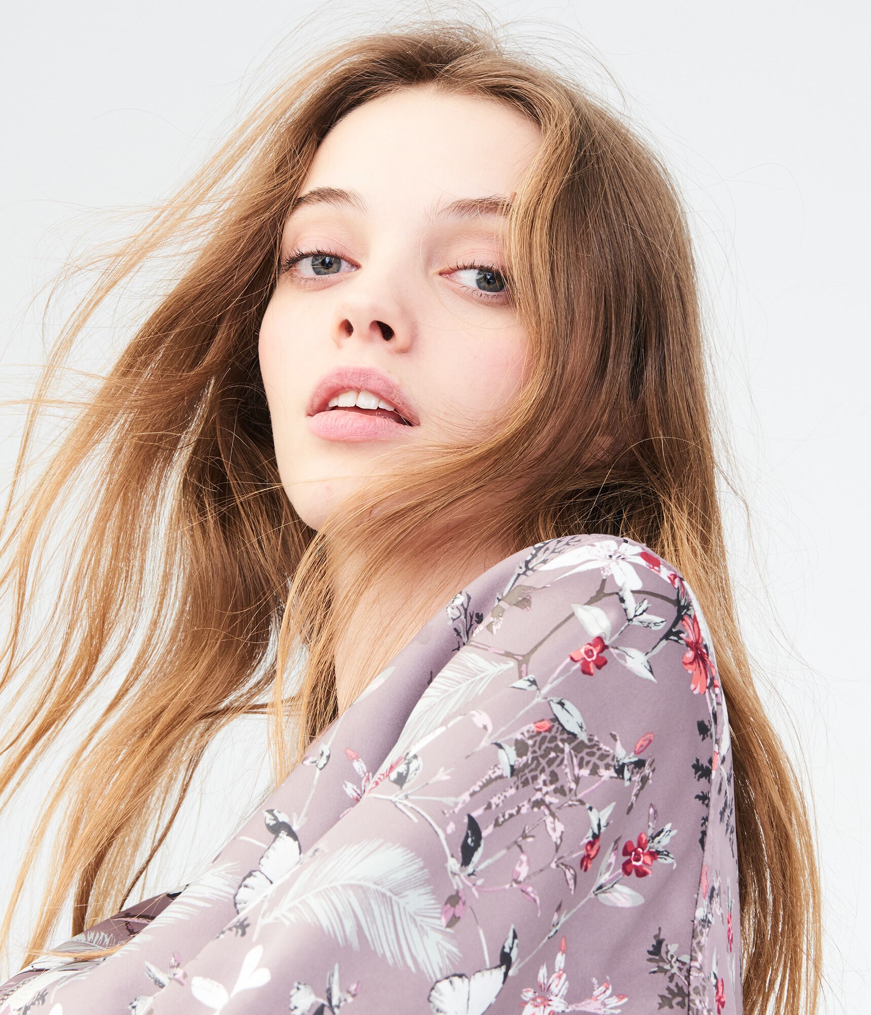 Floral Satin Bomber Jacket