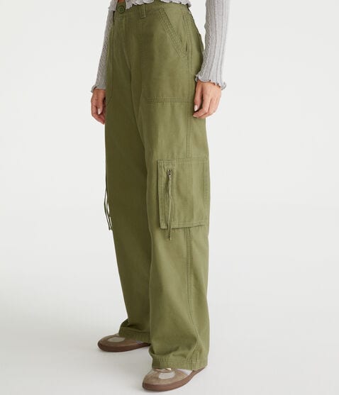 Mid-Rise Straight Utility Cargo Pants Mid-Rise Straight Utility Cargo Pants