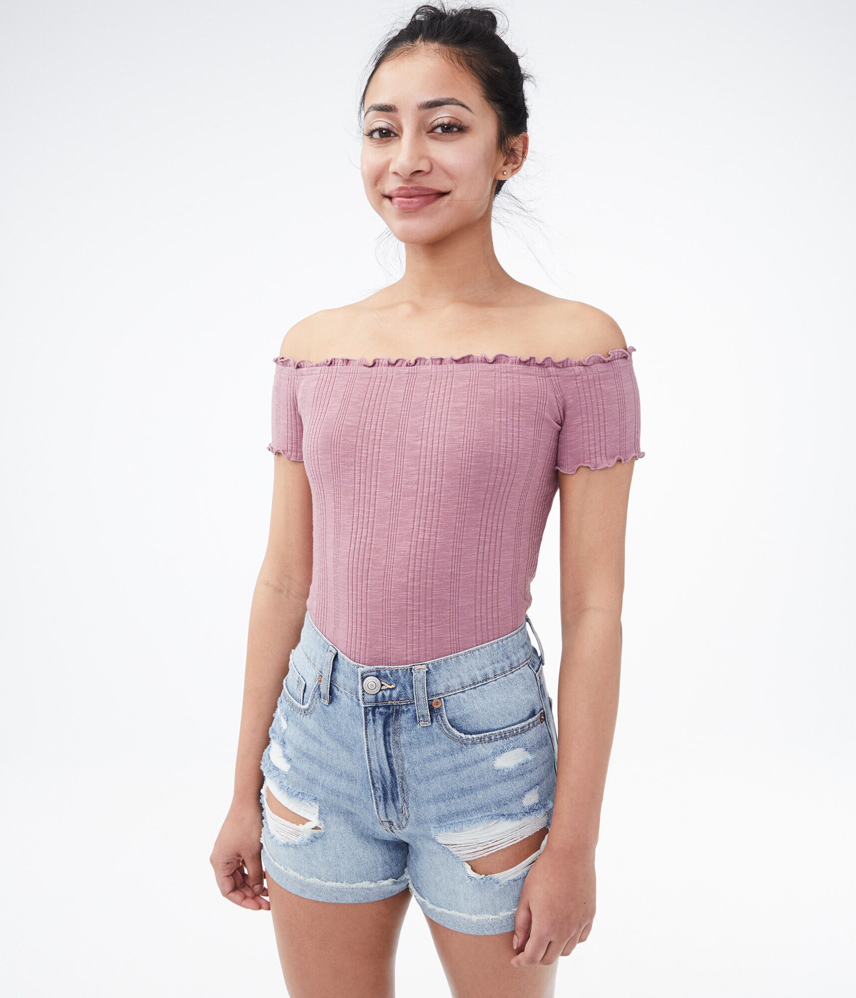 off shoulder bodycon top