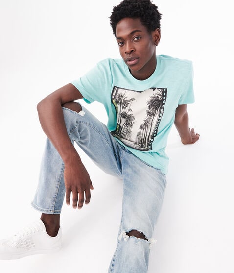 Los Angeles California Palm Tree Graphic Tee Los Angeles California Palm Tree Graphic Tee