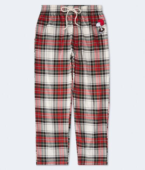 Football Snoopy Plaid Flannel Sleep Pants Football Snoopy Plaid Flannel Sleep Pants